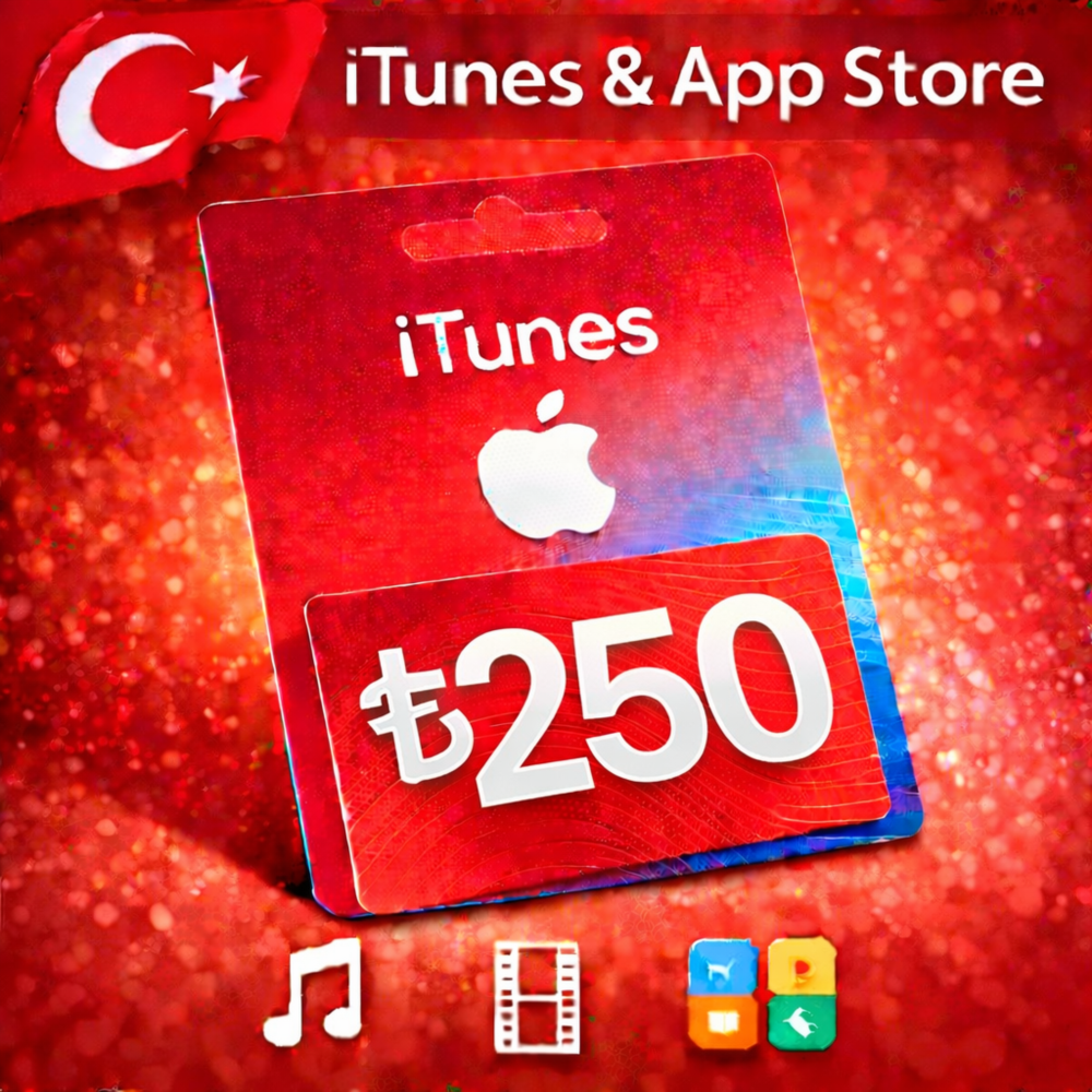 iTunes & App Store Подарочная карта — 250 TRY (TR)