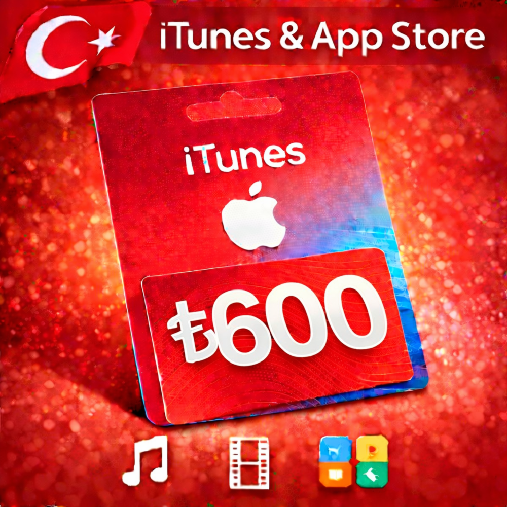 iTunes & App Store Подарочная карта — 600 TRY (TR)