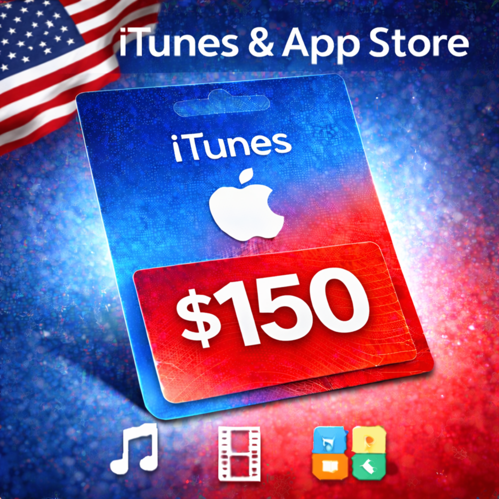 iTunes & App Store Подарочная карта — 150 USD (USA)