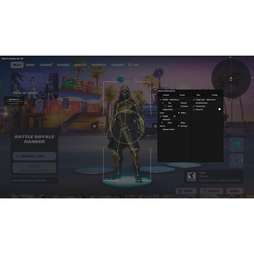 30 Дней | Fortnite External | Внешний чит на Фортнайт