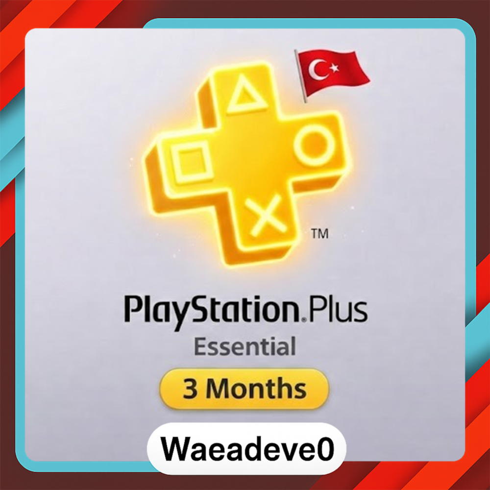 PlayStation Plus Essential (3 month) Subscription (Turkey Region) (PSN)