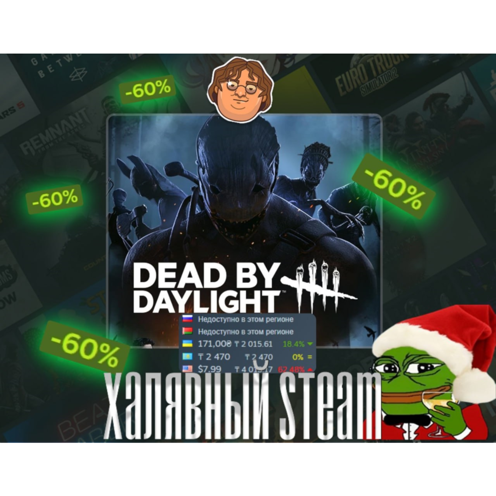 Игра Dead by Daylight для Steam PC (ПК), Steam Deck