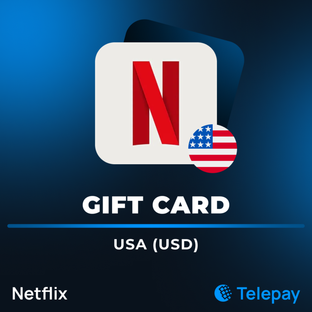 Netflix подарочная карта | США | 20 - 100 USD