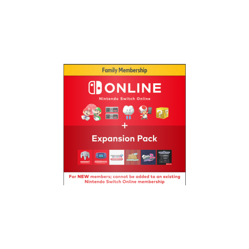 Nintendo Switch Online Family Member, обычная подписка на один год