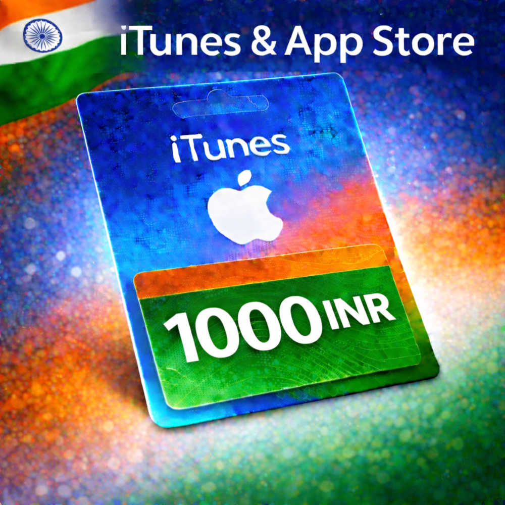 iTunes & App Store Подарочная карта — 1000 INR (INDIA)