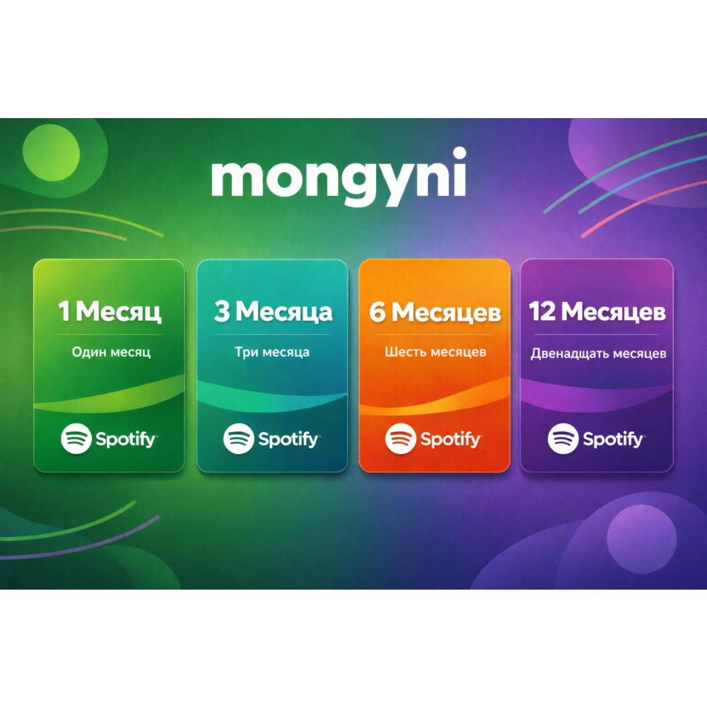 1-12 MONTHS SPOTIFY PREMIUM PERSONAL DUO FAMILY