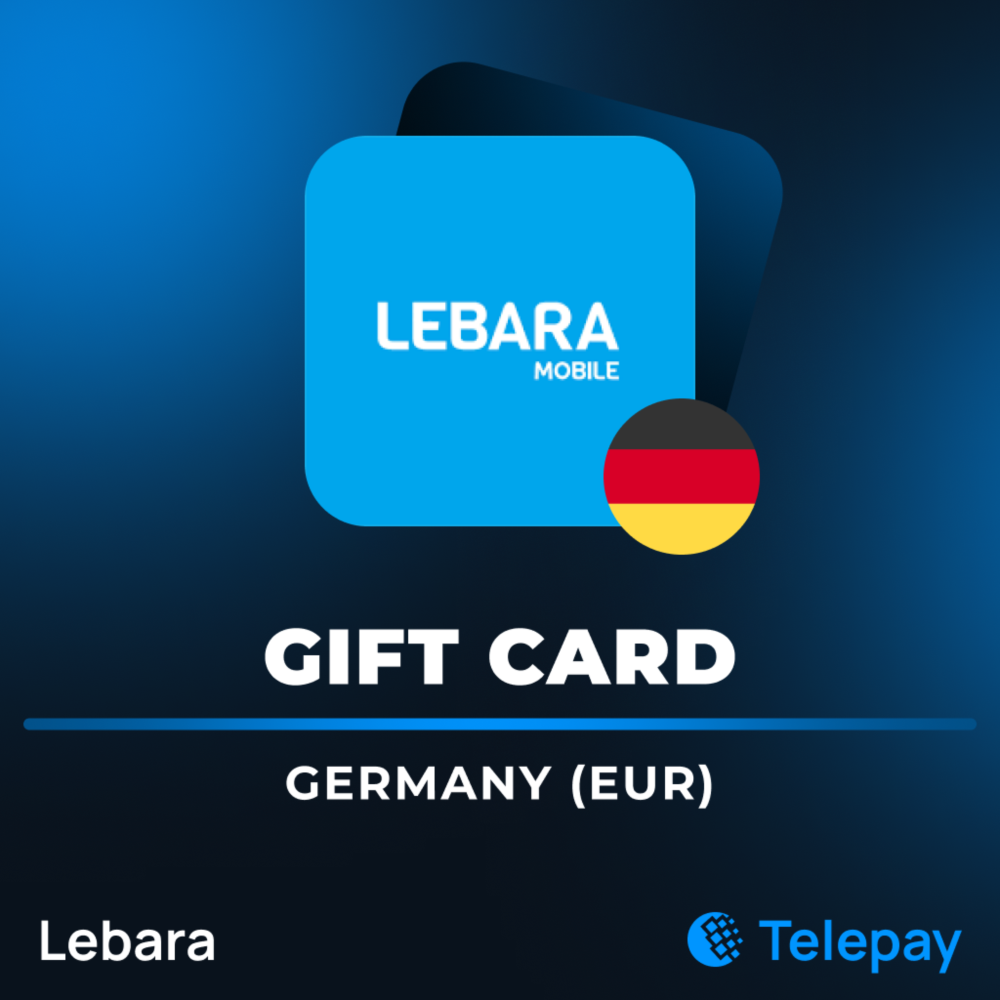 Lebara подарочная карта | Германия | 10 - 50 EUR