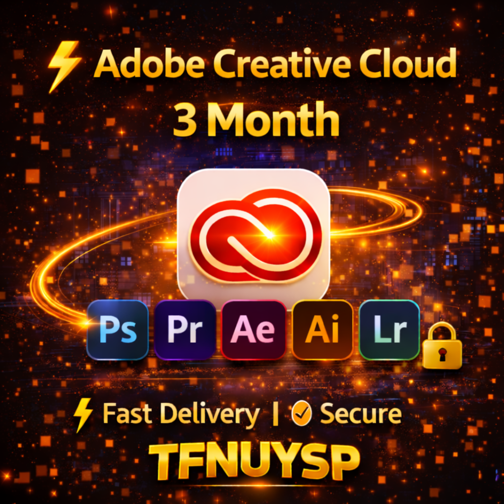 ⚡ Adobe Creative Cloud 3 Месяц | Быстрая Доставка | TFNUYSP