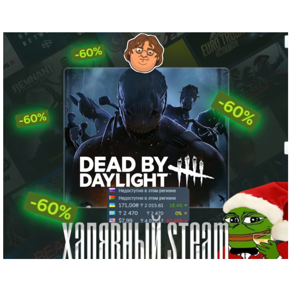 Игра  Dead by Daylight Gold Edition для Steam PC(ПК), Русский язык, Steam GIFT