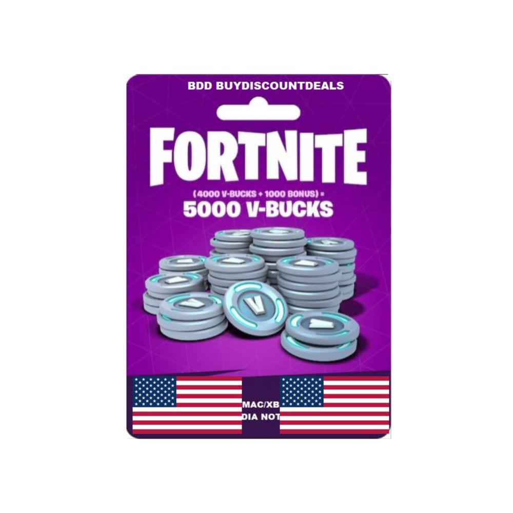 ФОРТНАЙТ КОД 5000 VBUCKS КЛЮЧ В БАКСЫ FORTNITE KEY USA