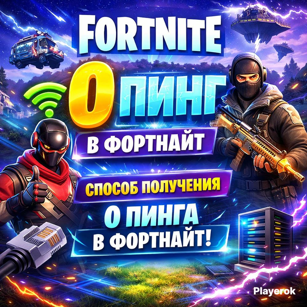 0 PING FORTNITE/ СПОСОБ НА ПК / ЛЮБОЙ РЕГИОН