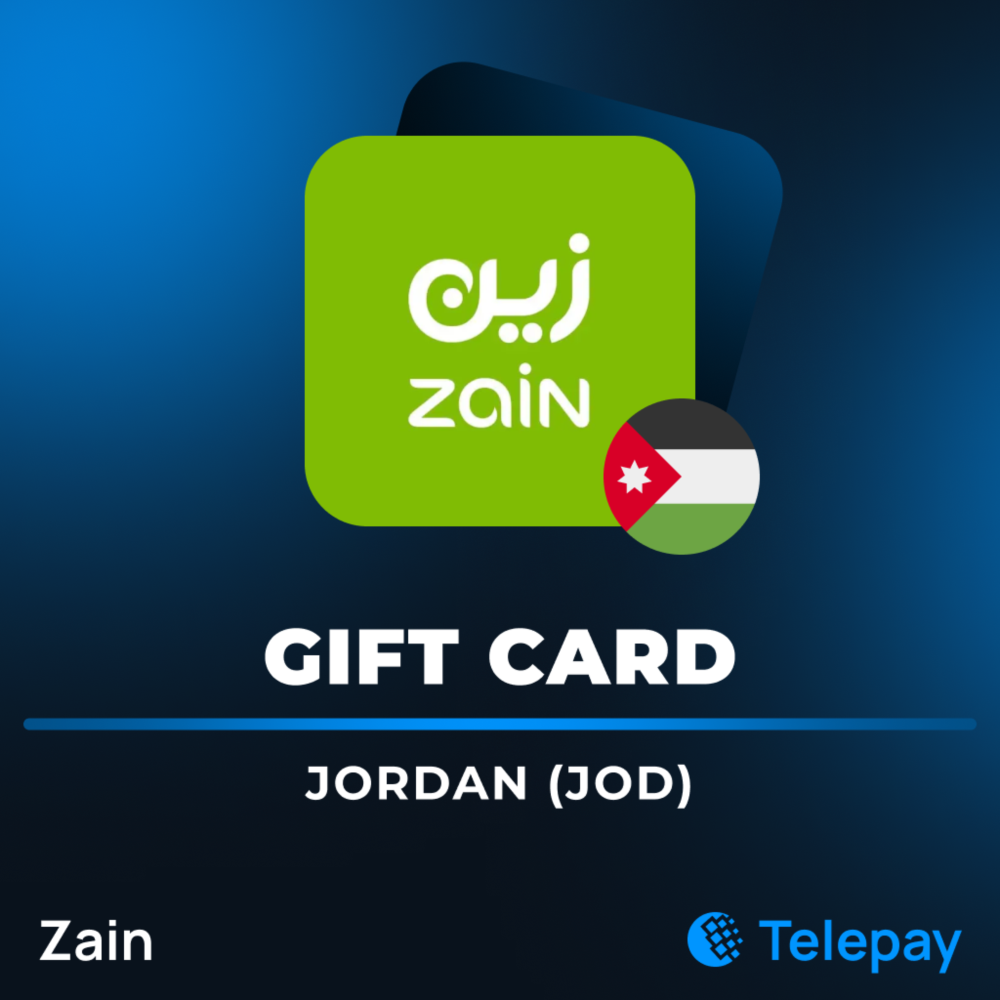 Zain подарочная карта | Иордания | 0.5 - 15 JOD