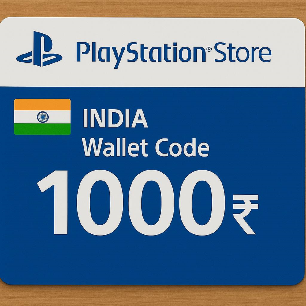 Карта пополнения PlayStation 1000 INR INDIA АВТОДОСТАВКА