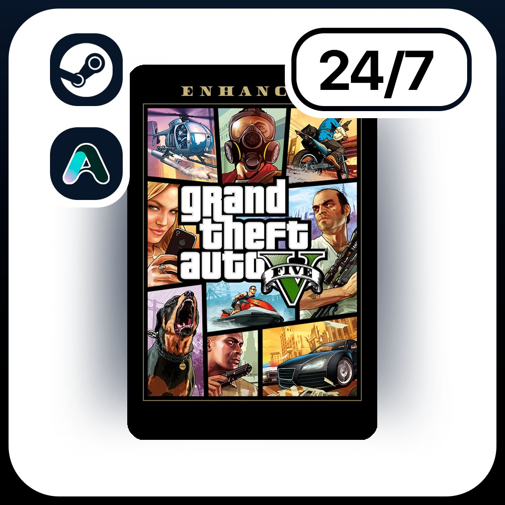 АВТО GRAND THEFT AUTO V ENHANCED \ STEAM ПОДАРКОМ ДЛЯ KZ | UA | CIS 24/7