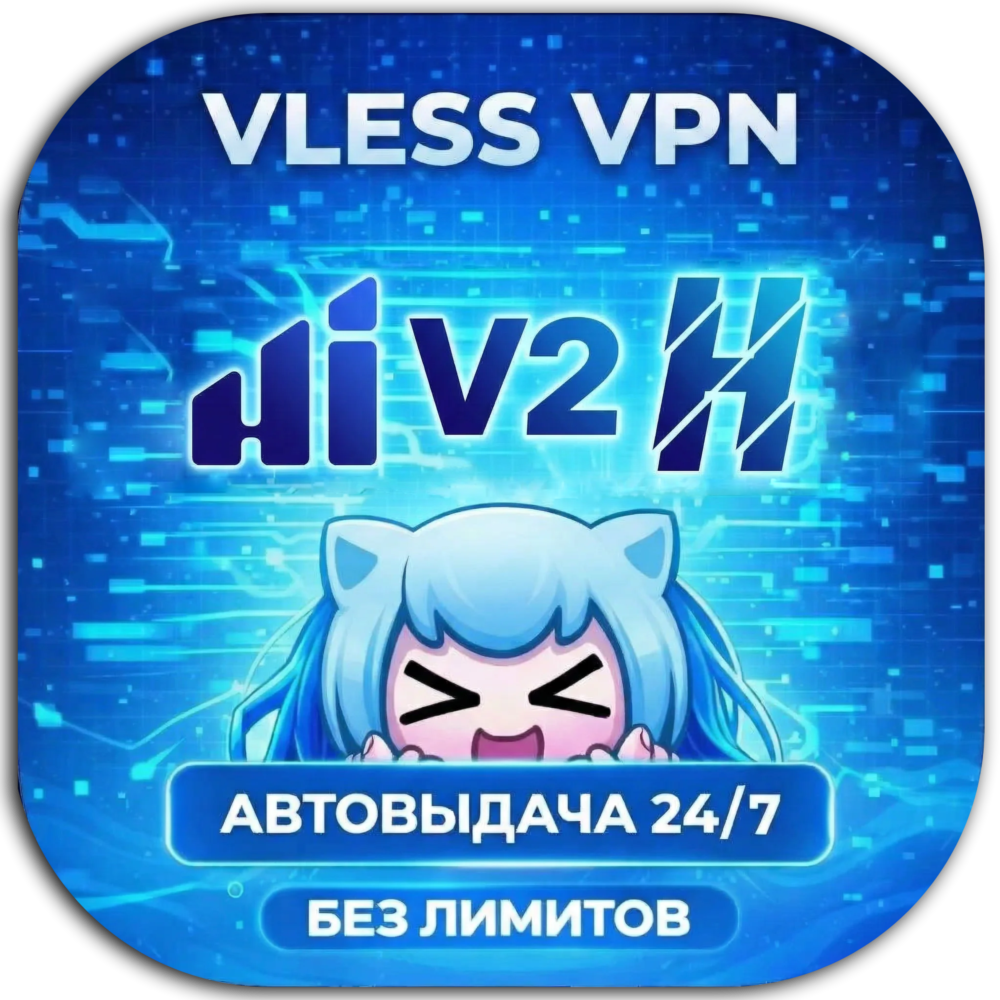 🔥 VLESS VPN прокси — Hiddify / V2RayTun / Happ и др. | Германия | Высокая скорость