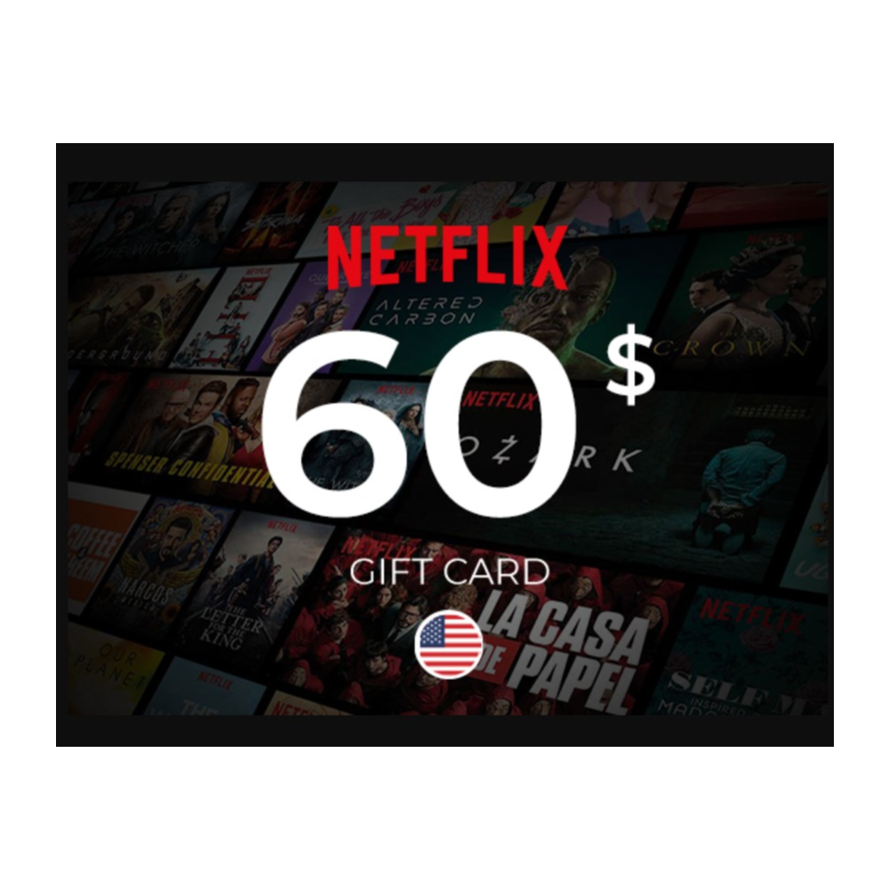 Подарочная карта Netflix $60 – ключ USA | Мгновенно