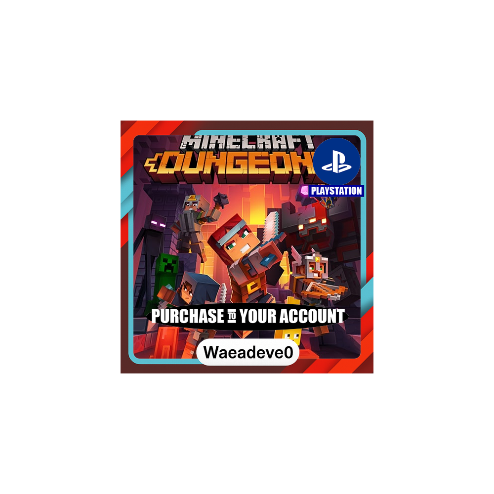 Minecraft Dungeons – PlayStation (PSN) – Purchase in Your Account