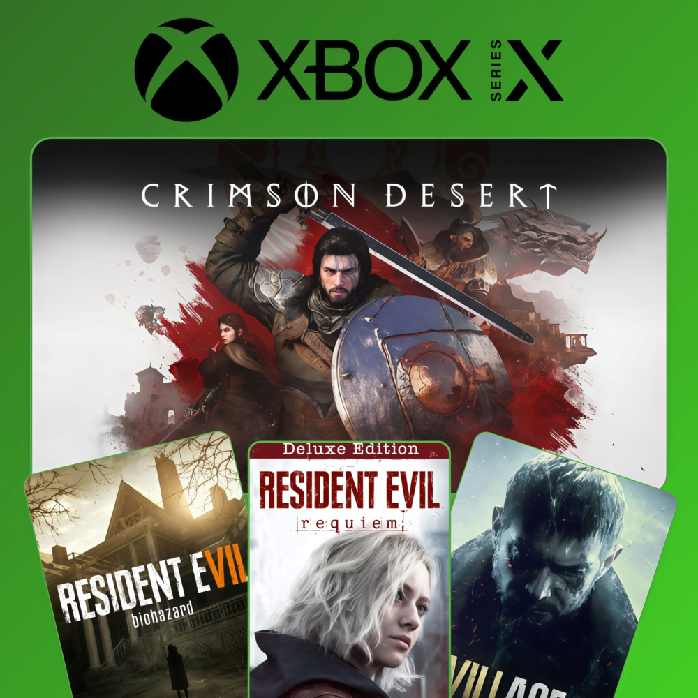 CRIMSON DESERT DELUXE + RESIDENT EVIL REQUIEM + RE 7 + RE VILLAGE | XBOX АККАУНТ