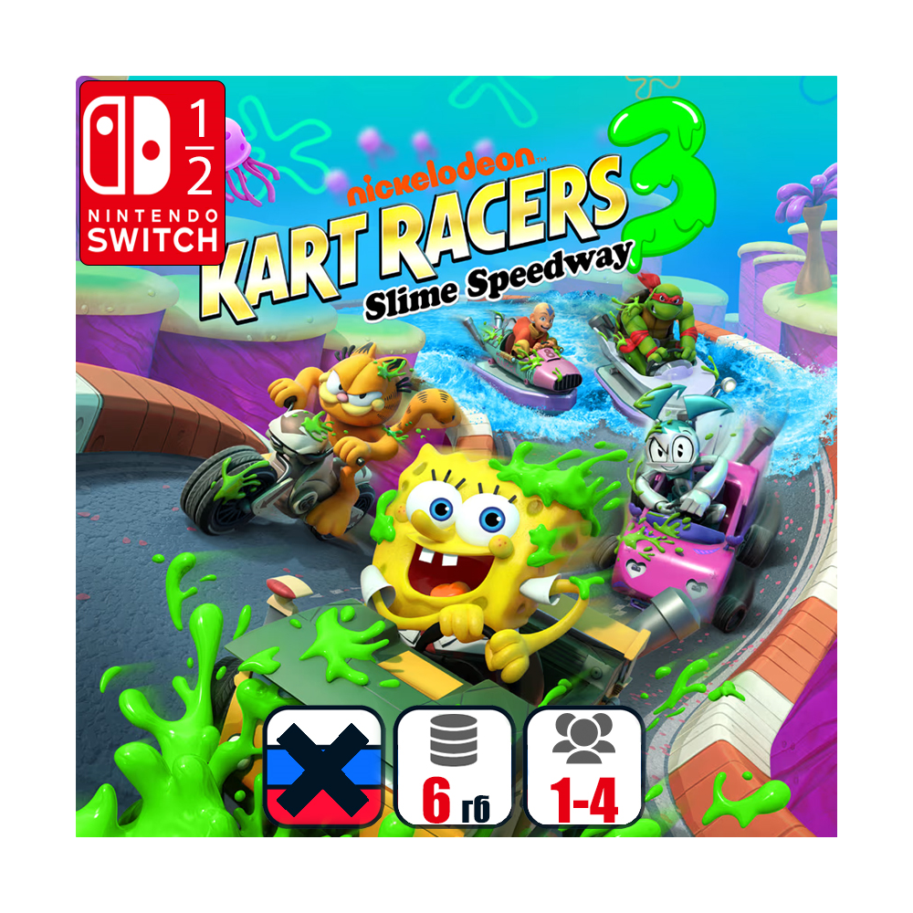 Nickelodeon Kart Racers 3: Slime Speedway | Nintendo Switch 1/2