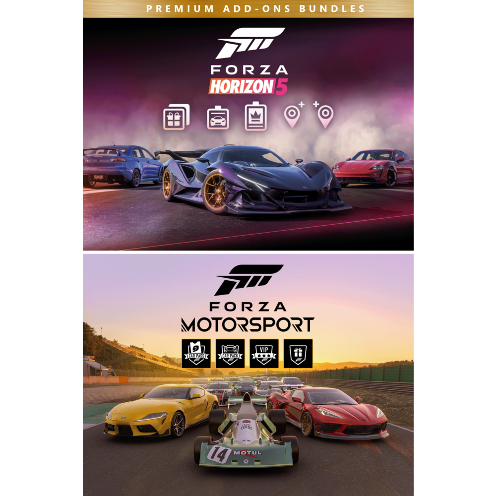 Forza Motorsport and Forza Horizon 5 Premium AddOns Bundle XBOX