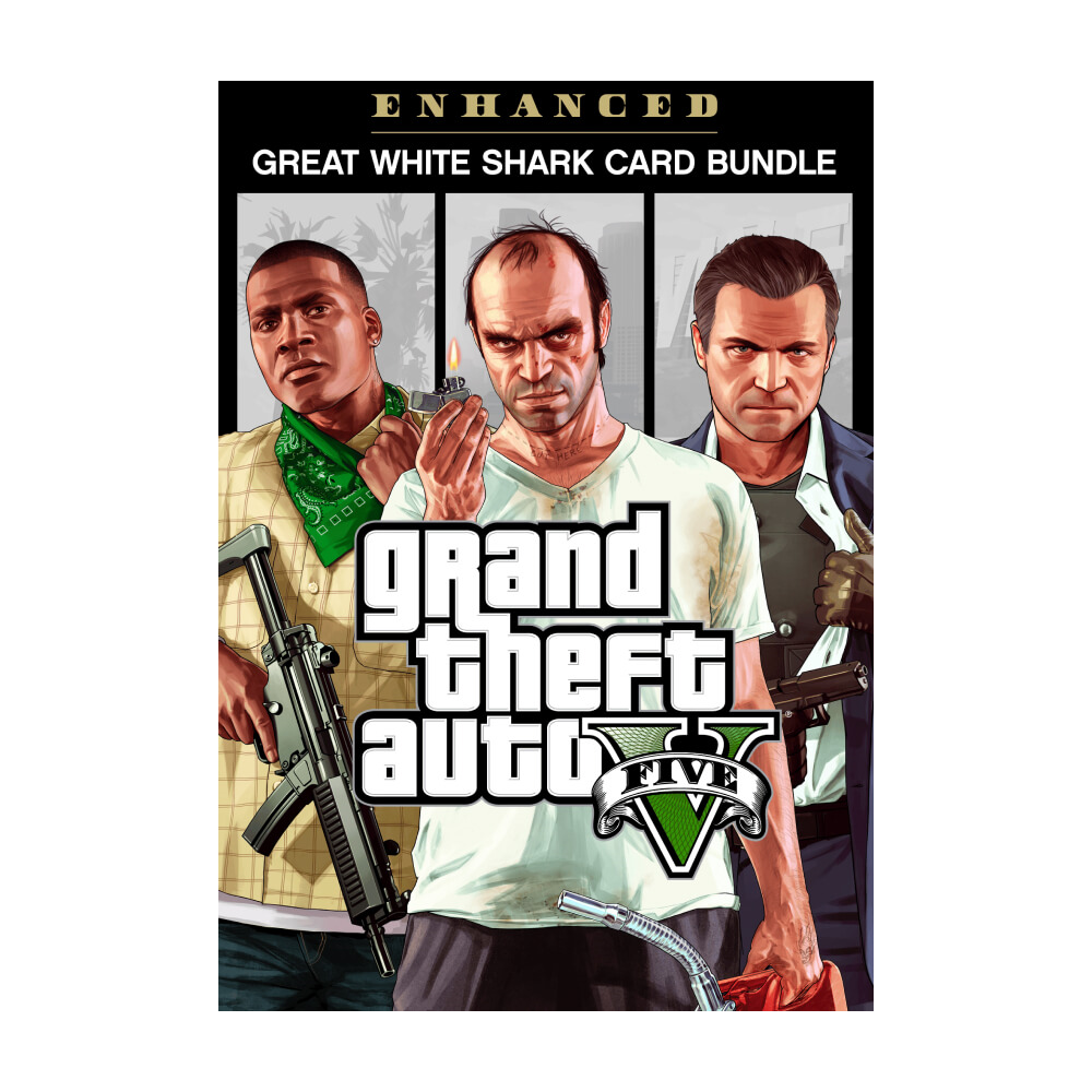 Grand Theft Auto V Enhanced & Great White Shark Card Bundle (Rockstar Social Club/RU+