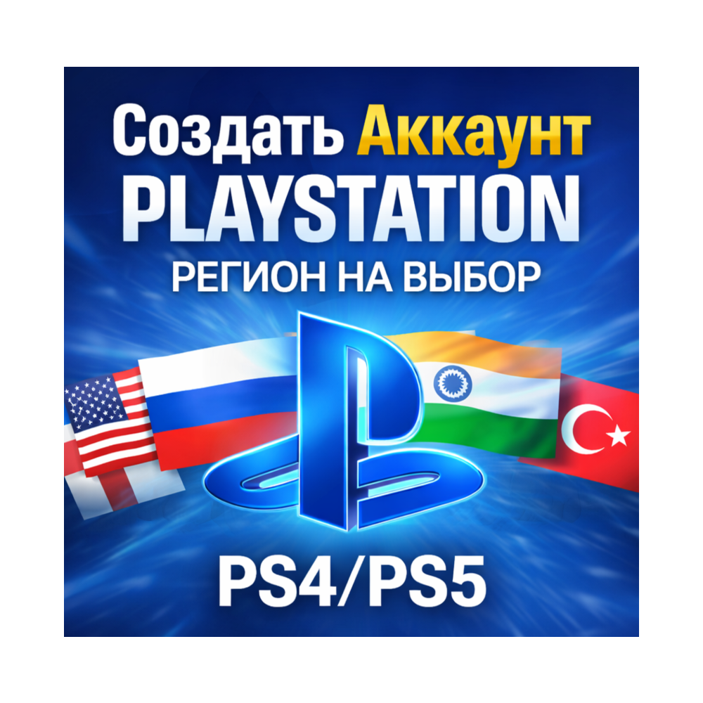 Создать аккаунт PlayStation PSN PS4/PS5 - Регион на выбор