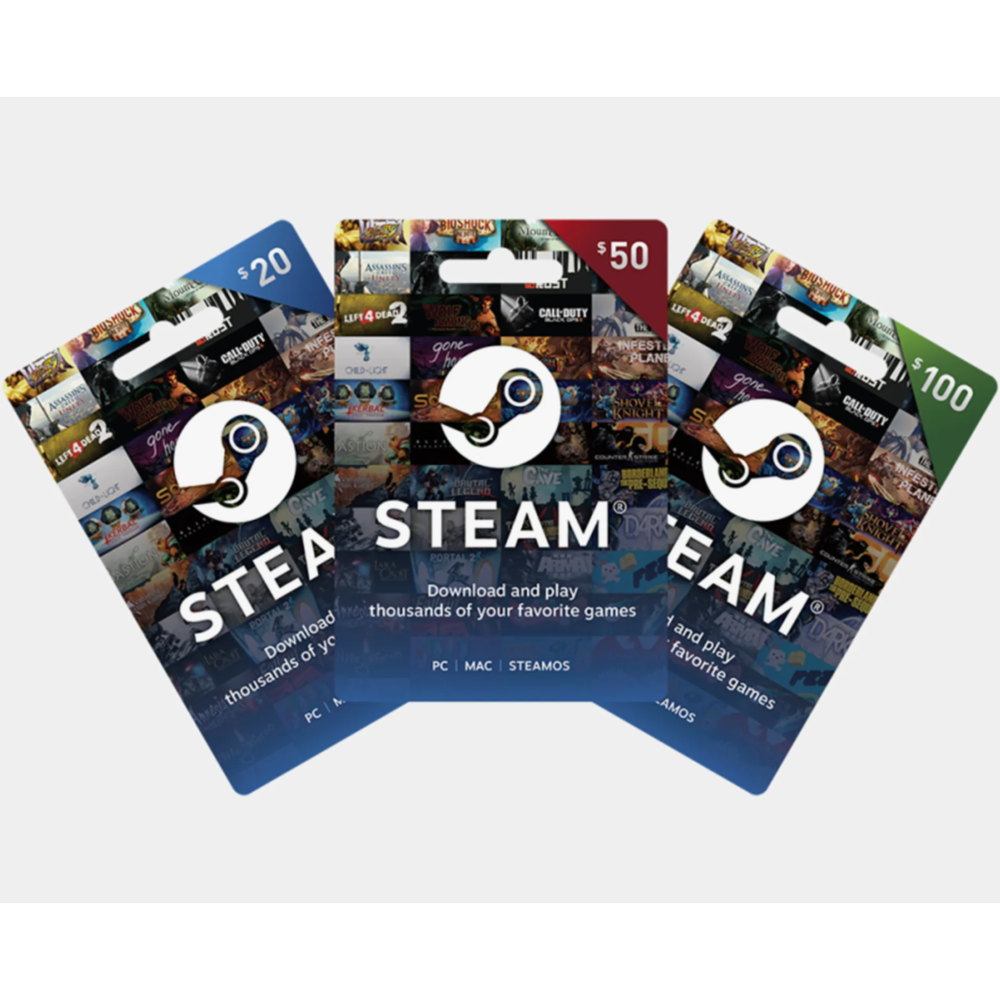 Карты Steam 5-10-20-50-100$ Турция/Аргентина/США USD