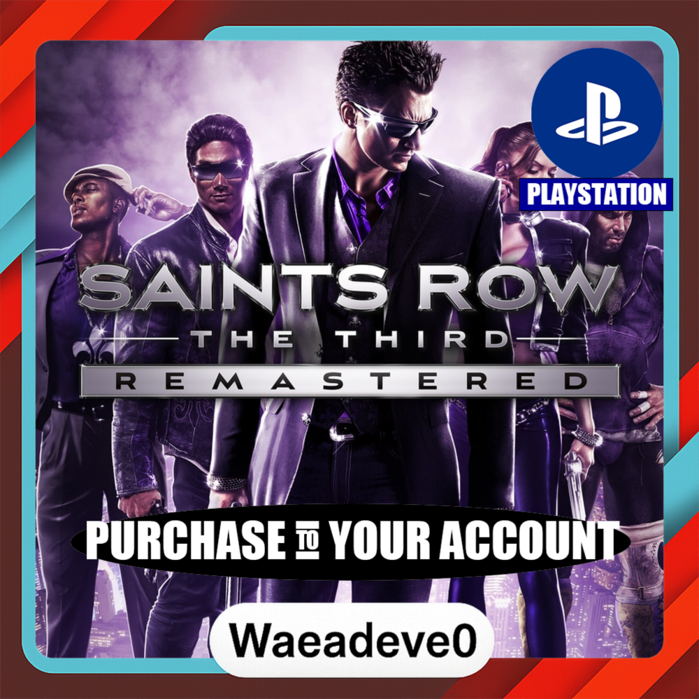 Saints Row: The Third Remastered – PlayStation (PSN) – Purchase in Your Account