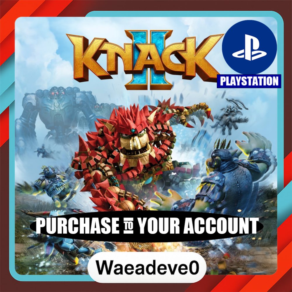 Knack 2 – PlayStation (PSN) – Purchase in Your Account