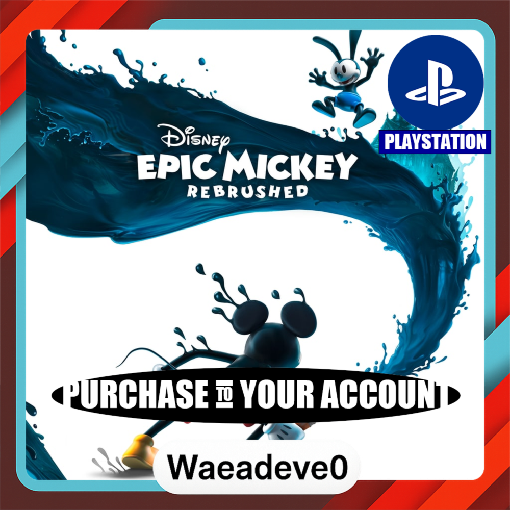 Disney Epic Mickey: Rebrushed – PlayStation (PSN) – Purchase in Your Account