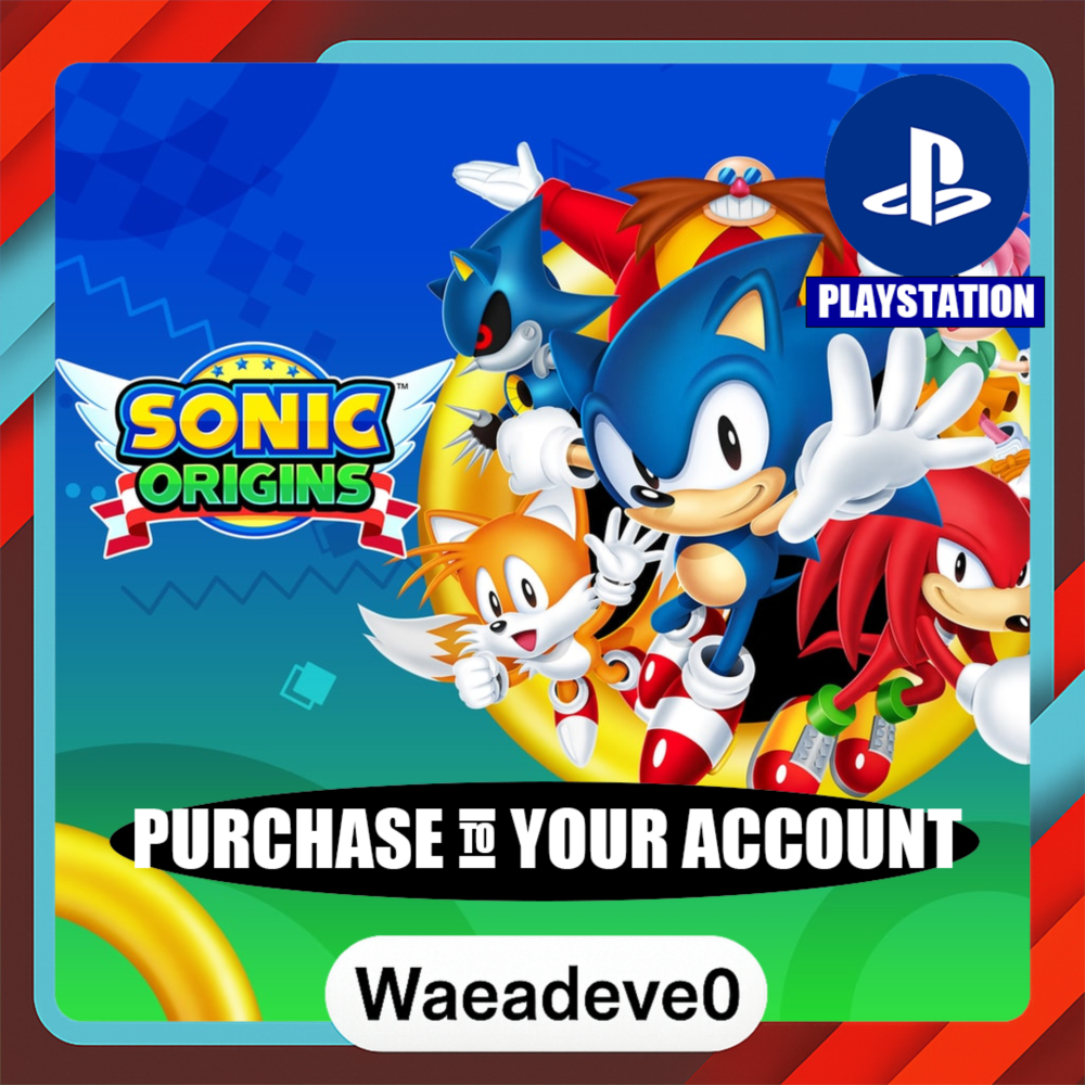 Sonic Origins PS4 & PS5 – PlayStation (PSN) – Purchase in Your Account