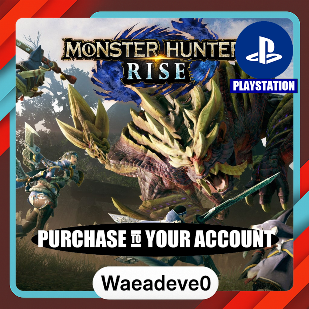 Monster Hunter Rise PS4 & PS5 – PlayStation (PSN) – Purchase in Your Account