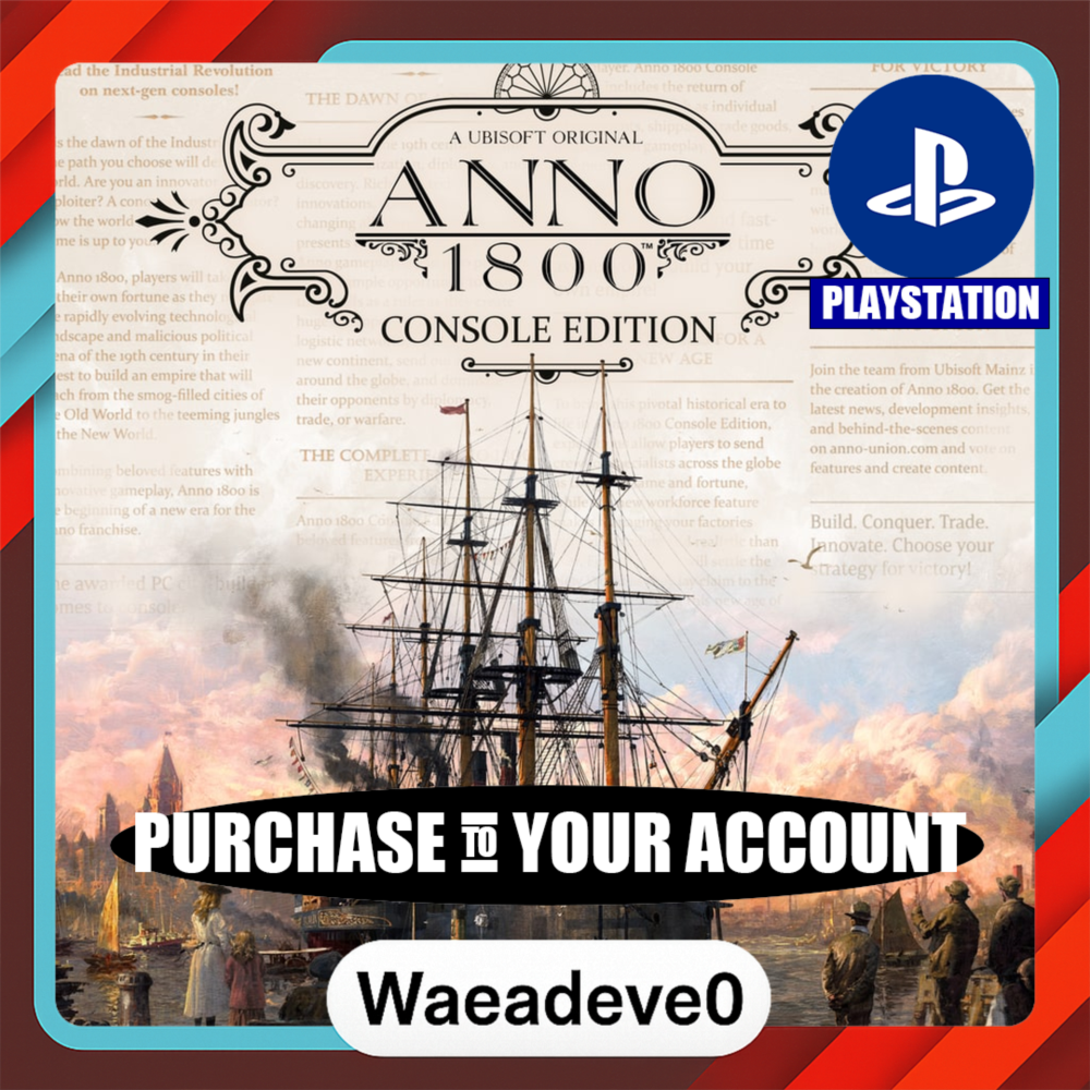 Anno 1800™ Console Edition - Standard – PlayStation (PSN) – Purchase in Your Account