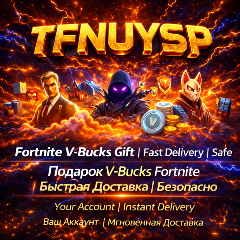 🔥 Fortnite V-Bucks Подарок | Быстро | Скидки VB | Лучшая цена | Безопасно