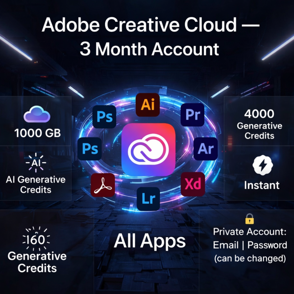Подписка Adobe Creative Cloud — Аккаунт на 3 месяца