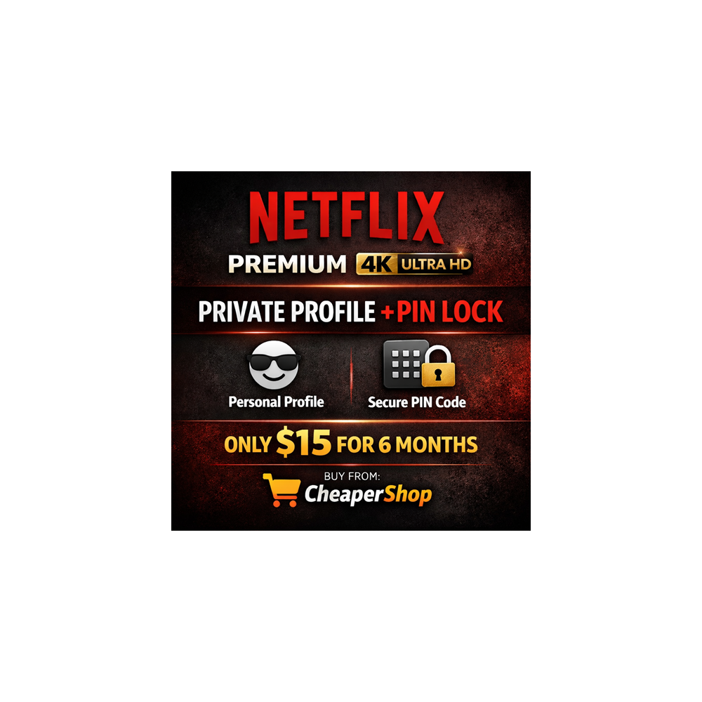 Netflix Premium 4K UHD (Личный профиль и PIN-код)