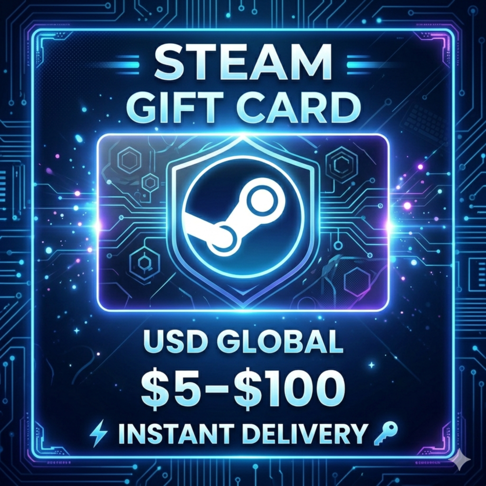 Подарочная карта Steam в долларах США (для всех стран) – от 5 до 100 долларов – мгнов