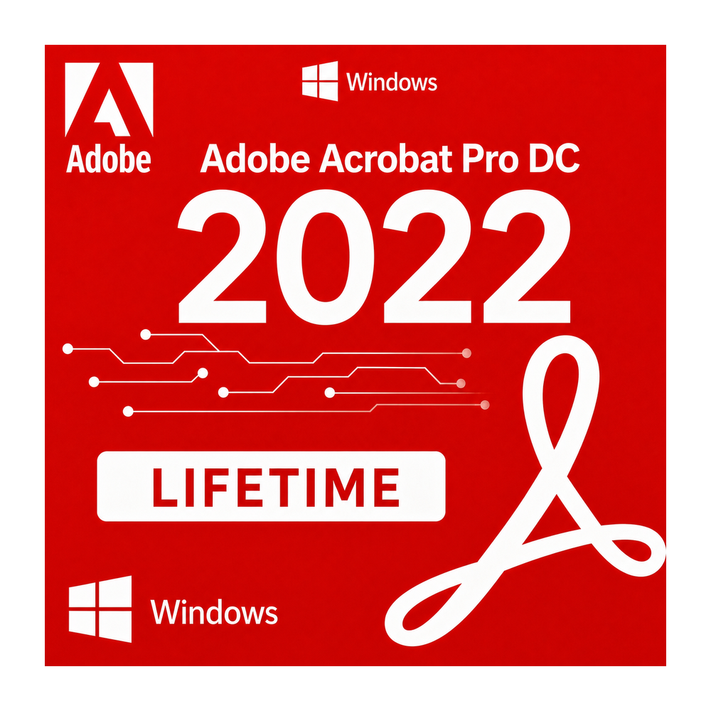 Adobe Acrobat Pro DC 2022 Windows 1 Device Lifetime Key