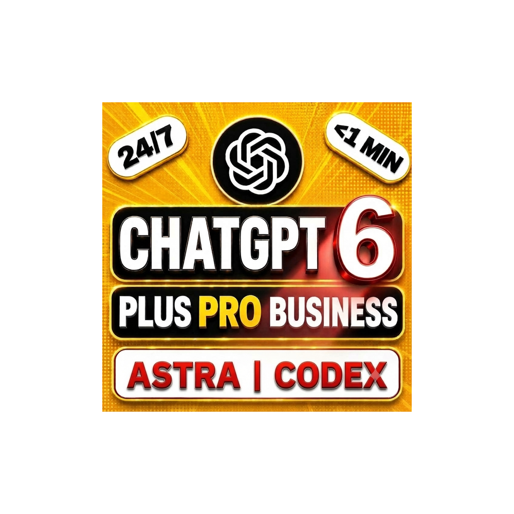 [24/7] CHATGPT PLUS 6 ASTRA + CODEX | PRO 5X 20X | GO, BUSINESS | ПОПОЛНЕНИЕ/ПОДПИСКА
