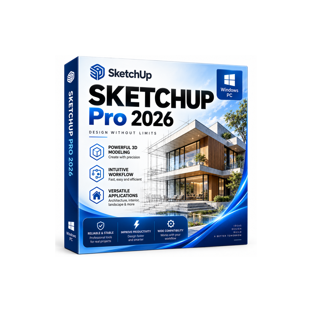 SketchUp Pro 2026 для Windows | Пожизненная лицензия | Мгновенная доставка