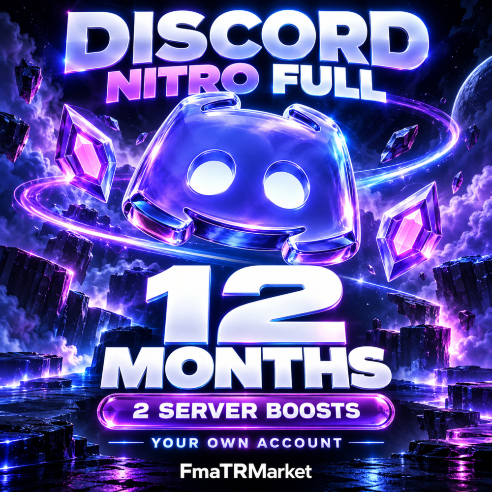 🚀 Discord Nitro Full • 12 месяцев • 2 буста • На ваш аккаунт