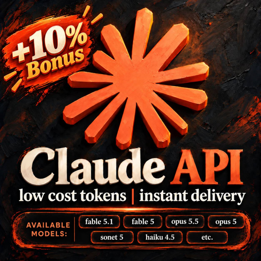 CLAUDE API | FABLE 5.1 • OPUS 5.5 • SONNET 5.5 | МОМЕНТАЛЬНО | 1M - 1B Токенов +Бонус