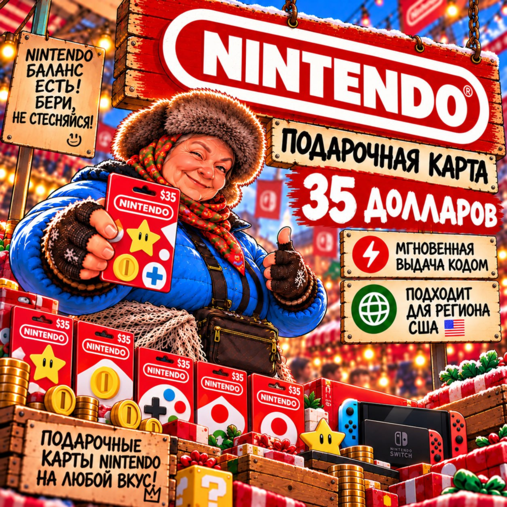 💳Nintendo eShop Card USD 35 (US)💳