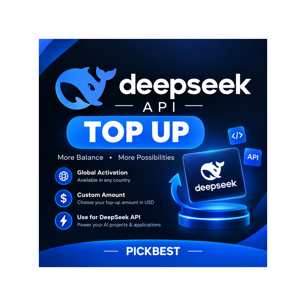 Пополнение баланса DeepSeek API | Весь мир | Произвольная сумма